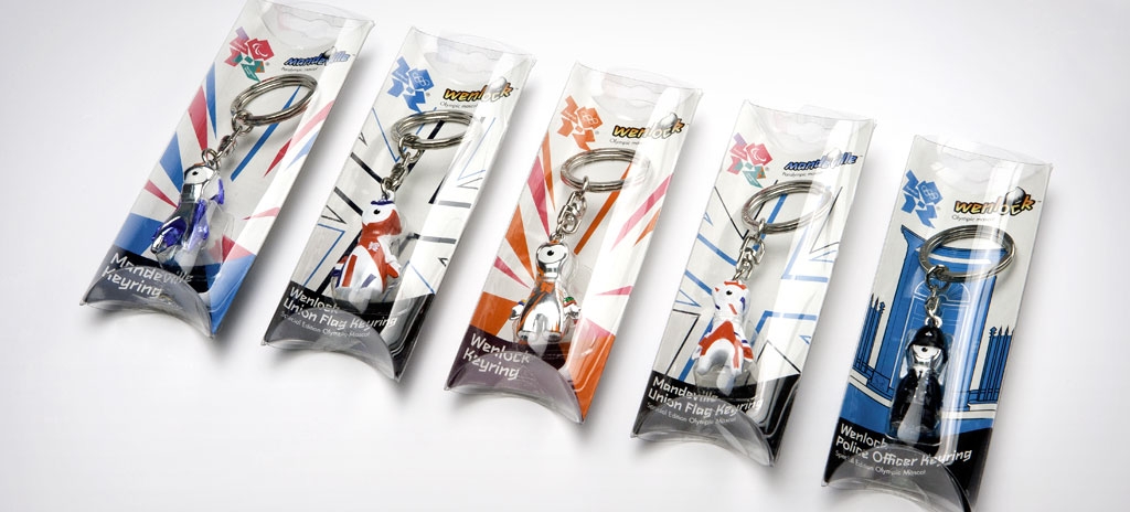 Souvenir packaging keyrings - LOCOG London 2012 Olympics
